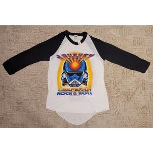 Vintage 1983 Journey Frontiers World Tour Rock Band Concert T-Shirt L.A. Forum M